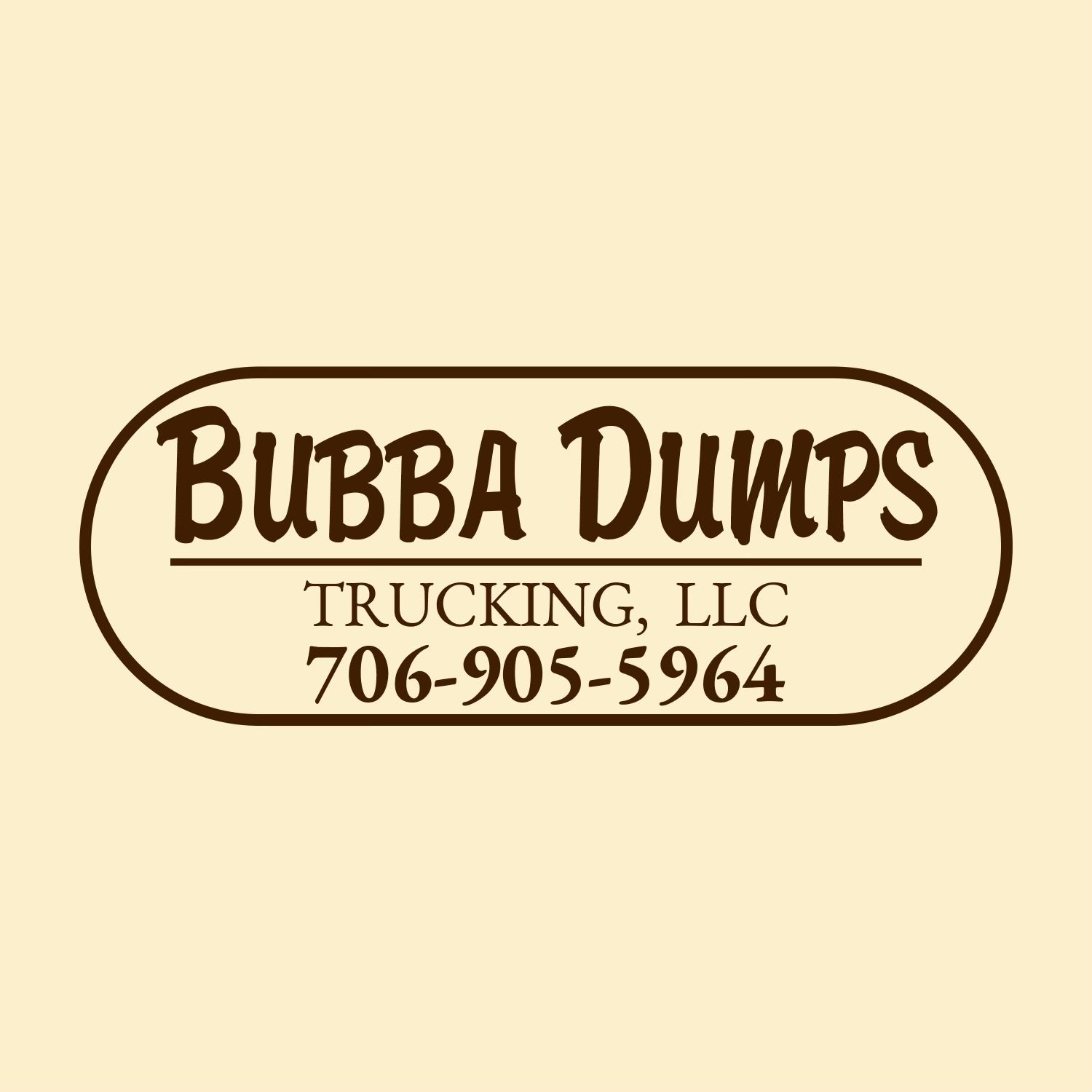 Bubba Dumps Trucking logo
