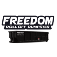 Freedom Roll Off Dumpster logo